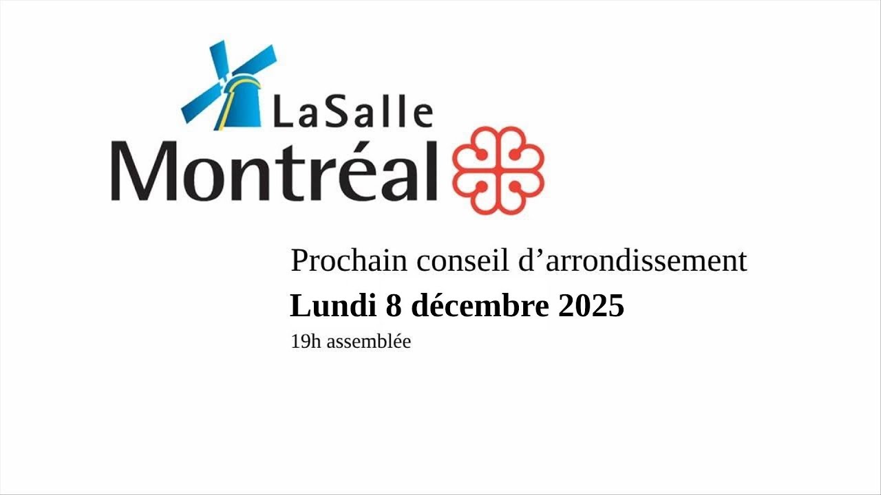 2025-12-08 Conseil d'arrondissement de LaSalle, lundi 8 décembre