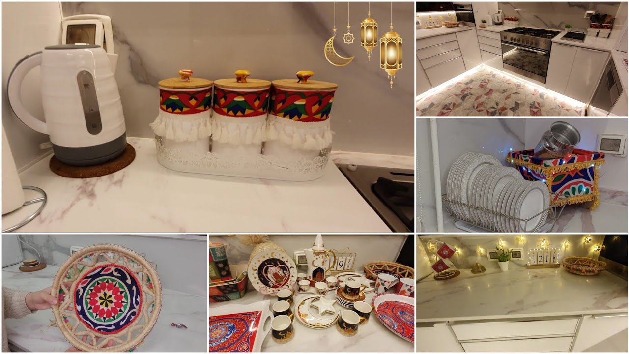 زينة رمضان 2025🌛 خلصت المطبخ 🪣🧹و فرشت الزينة 😍🌟 أفكار للتجديد من غير ما نشتري جديد 👌🏻🥳