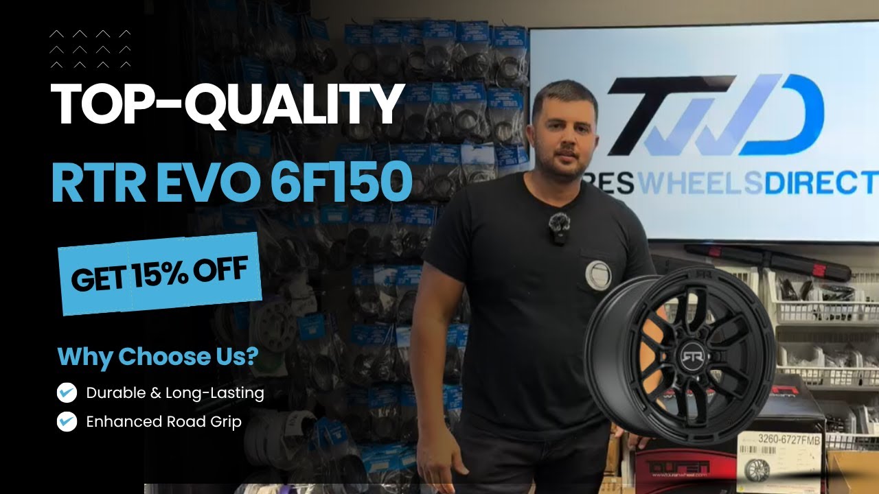 RTR EVO6F150 17x9 Truck Wheels | 6x135 Pattern | Satin Black | Offset +18mm