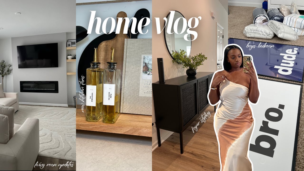 HOME VLOG | shopping at new Wayfair store, bedroom updates, new home decor: Amazon, Crate & Barrel