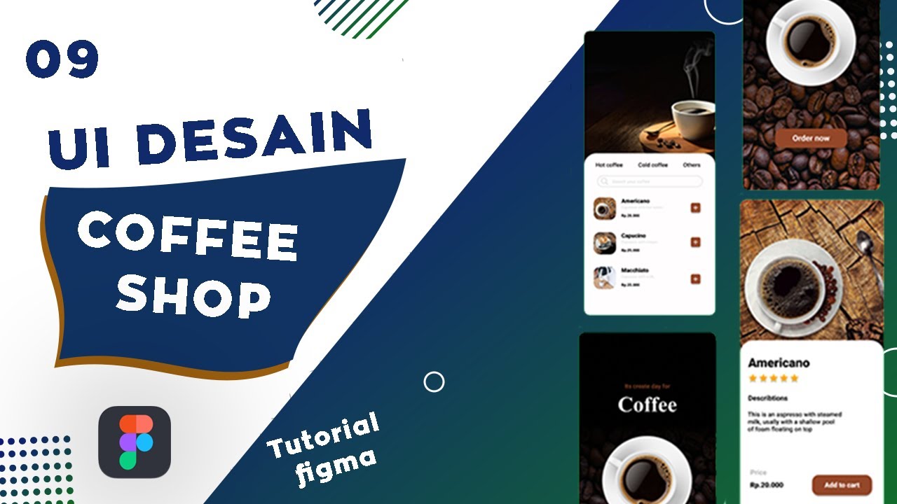 TUTORIAL DESAIN FIGMA | DESAIN UI COFFEE SHOP