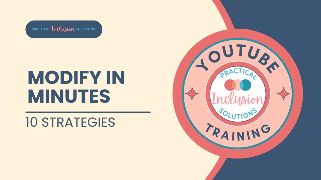 Modify on the Fly: 10 Inclusion Strategies for Any Lesson