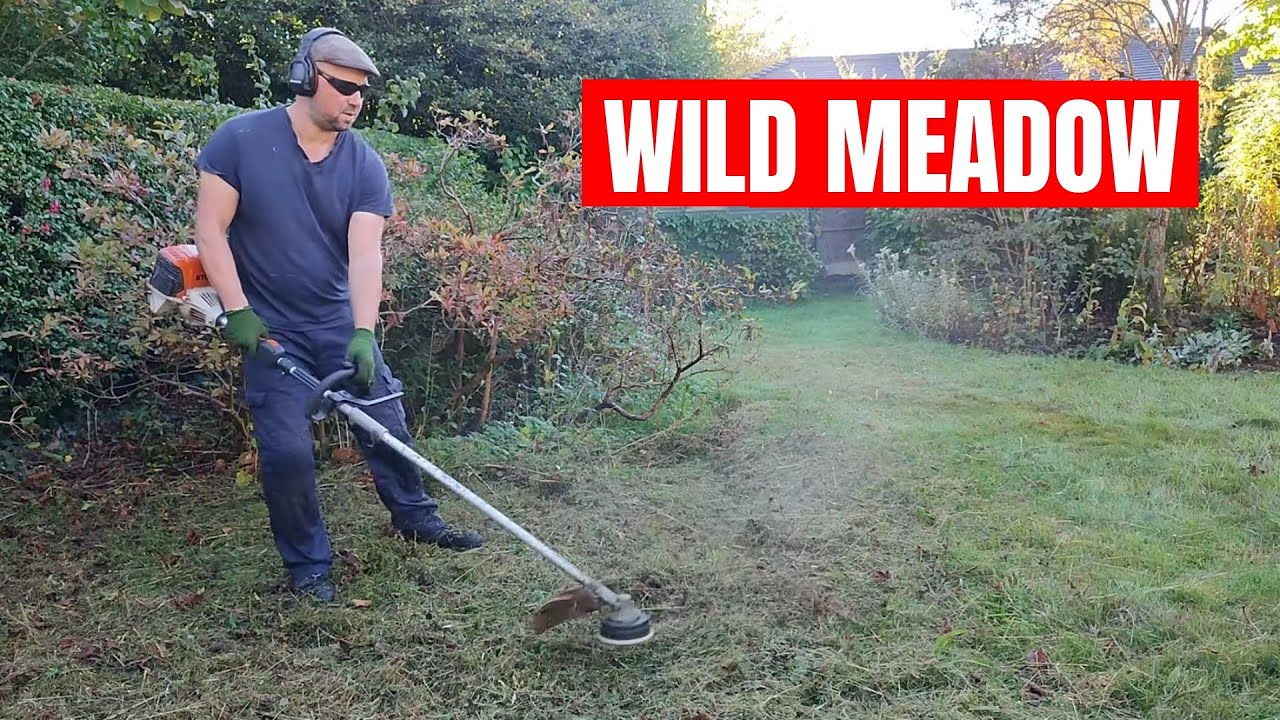 Strimming the Wild Meadow & Clearing the Allotment Area