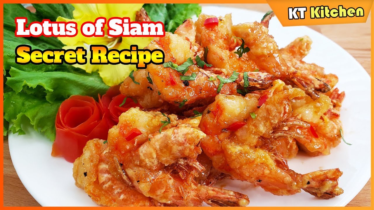 Cách Làm TÔM RANG TỎI Ngon Tuyệt Vời Của Nhà Hàng Thái Nổi Tiếng ở Las Vegas- Lotus of Siam