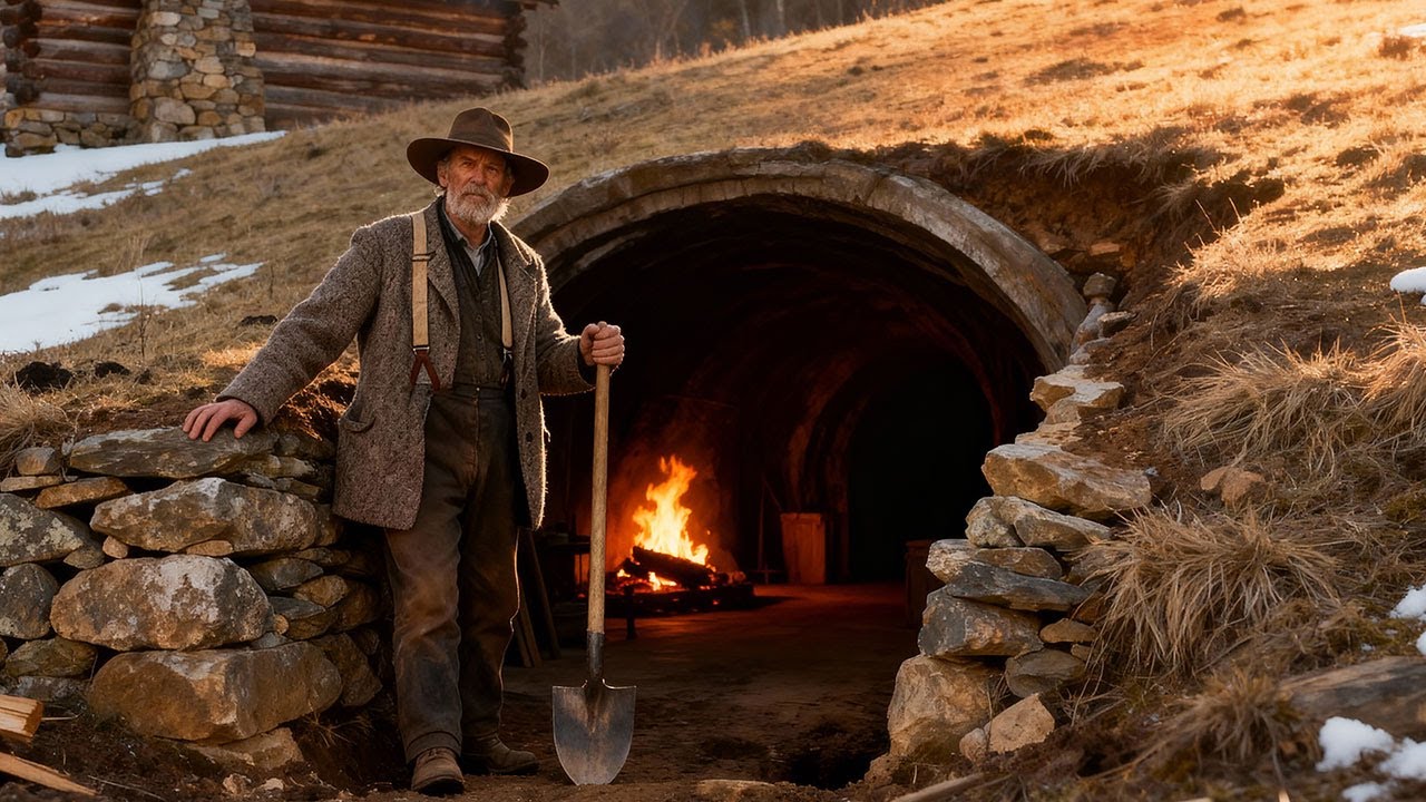 Everyone Mocked His Underground Heat Tunnel — Then It Kept His Cabin 65°F Warmer With ZERO Firewood