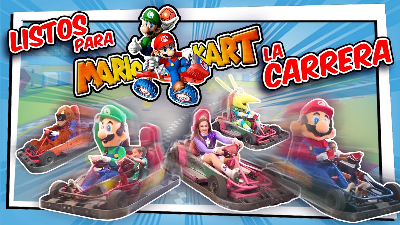 Super MARIO Bros la carrera de Mario Kart Delux | En equipo con Mario y Luigi vs Bowser