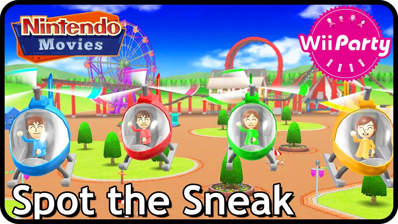 Wii Party - Spot the Sneak/Rule Reversal (4 players, Maurits vs Rik vs Danique vs Thessy)