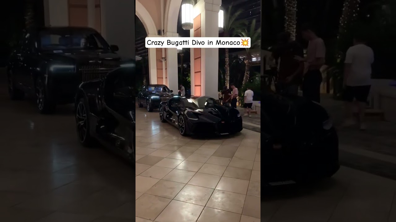 Crazy Bugatti Divo in Monaco..💥🖤 