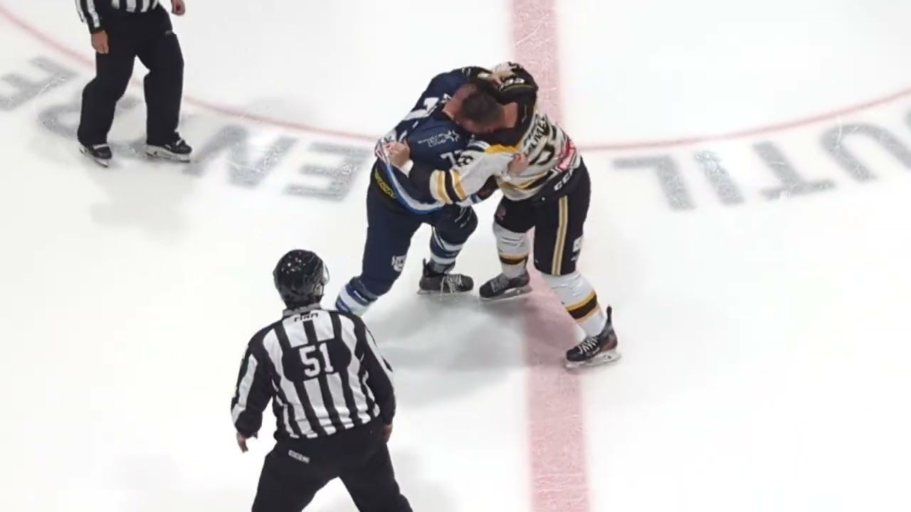 Fight/Bagarre Dave Hamel vs Sébastien Laferrière 1 décembre 2023