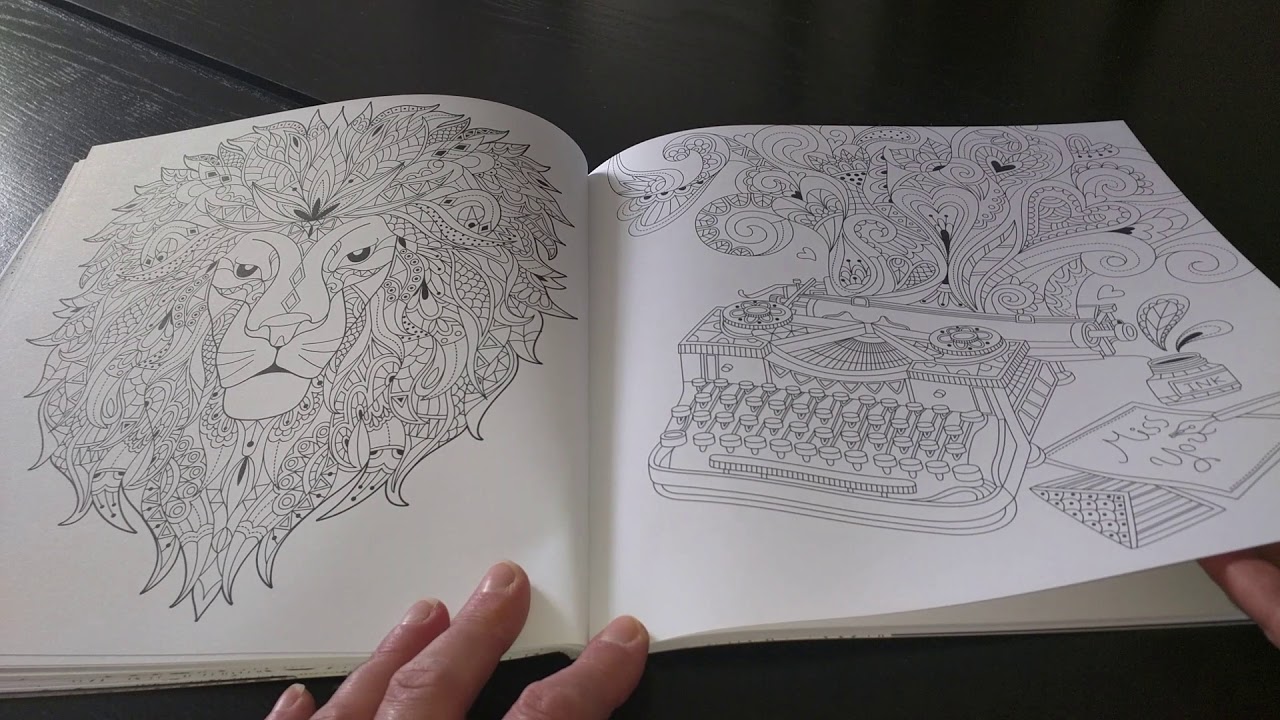 Livre de Coloriage anti-stress adulte. Happy days