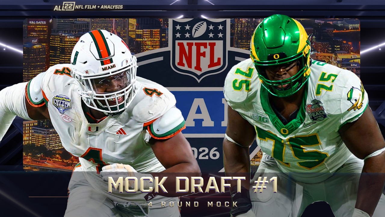 MOCK DRAFT #1 - ALL 22 FILMS PROJECTIONS FOR RAVENS/LIONS/SEAHAWKS: 4 ROUND MOCK #ravens