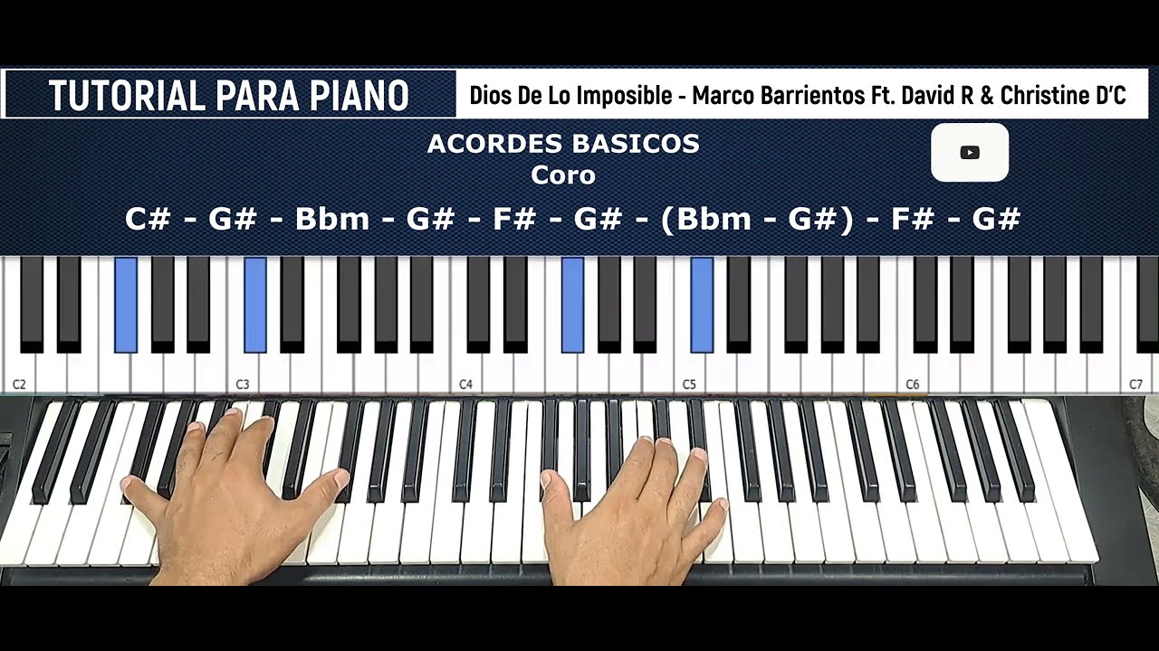 Tutorial - Dios De Lo Imposible - Marco Barrientos (Ft. David Reyes & Christine D'Clario)