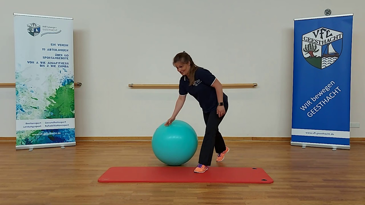 Training mit dem Gymnastikball