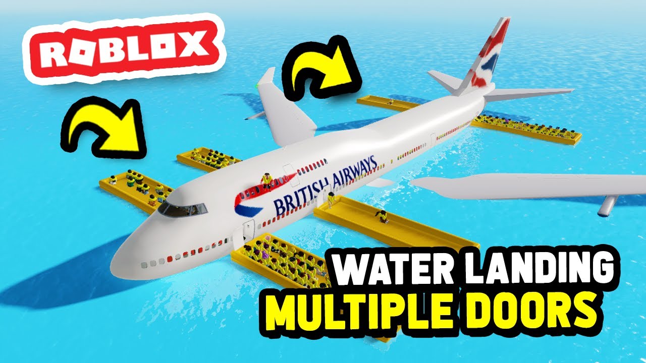New MULTIPLE DOOR WATER LANDING In Cabin Crew Simulator (Roblox)