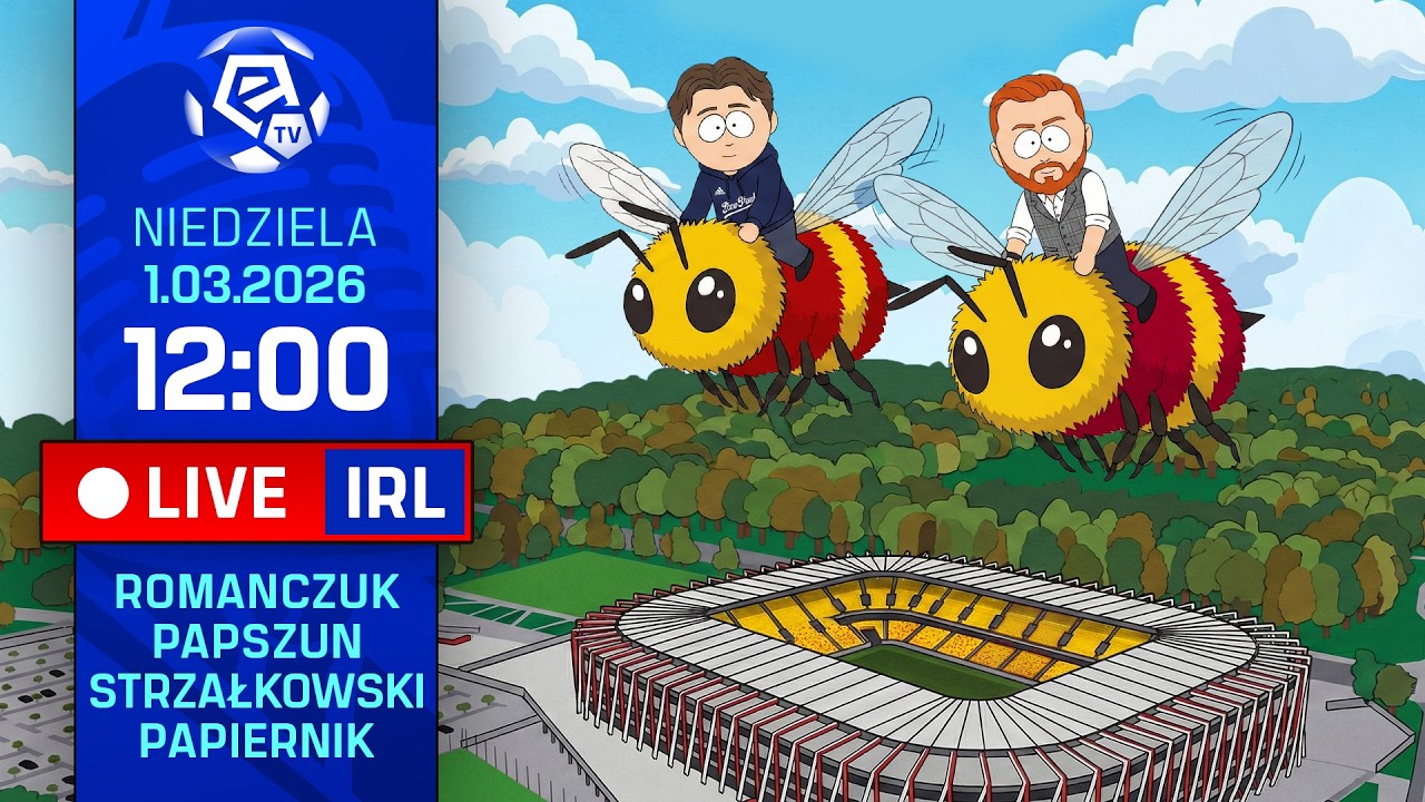 LIVE IRL | JAGIELLONIA - LEGIA | Śladami Mazurka | Transmisja meczu w Canal + Sport 3 o 14:10