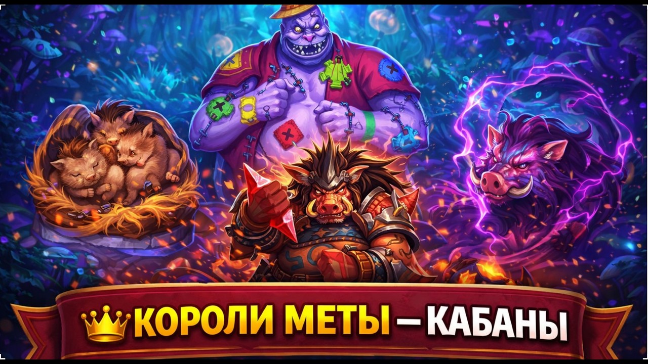 👑 КОРОЛИ МЕТЫ — КАБАНЫ | Hearthstone Поля Сражений