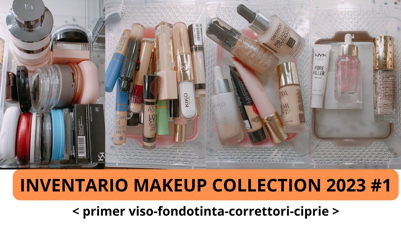 INVENTARIO MAKEUP COLLECTION 2023 | #1 prodotti per la base