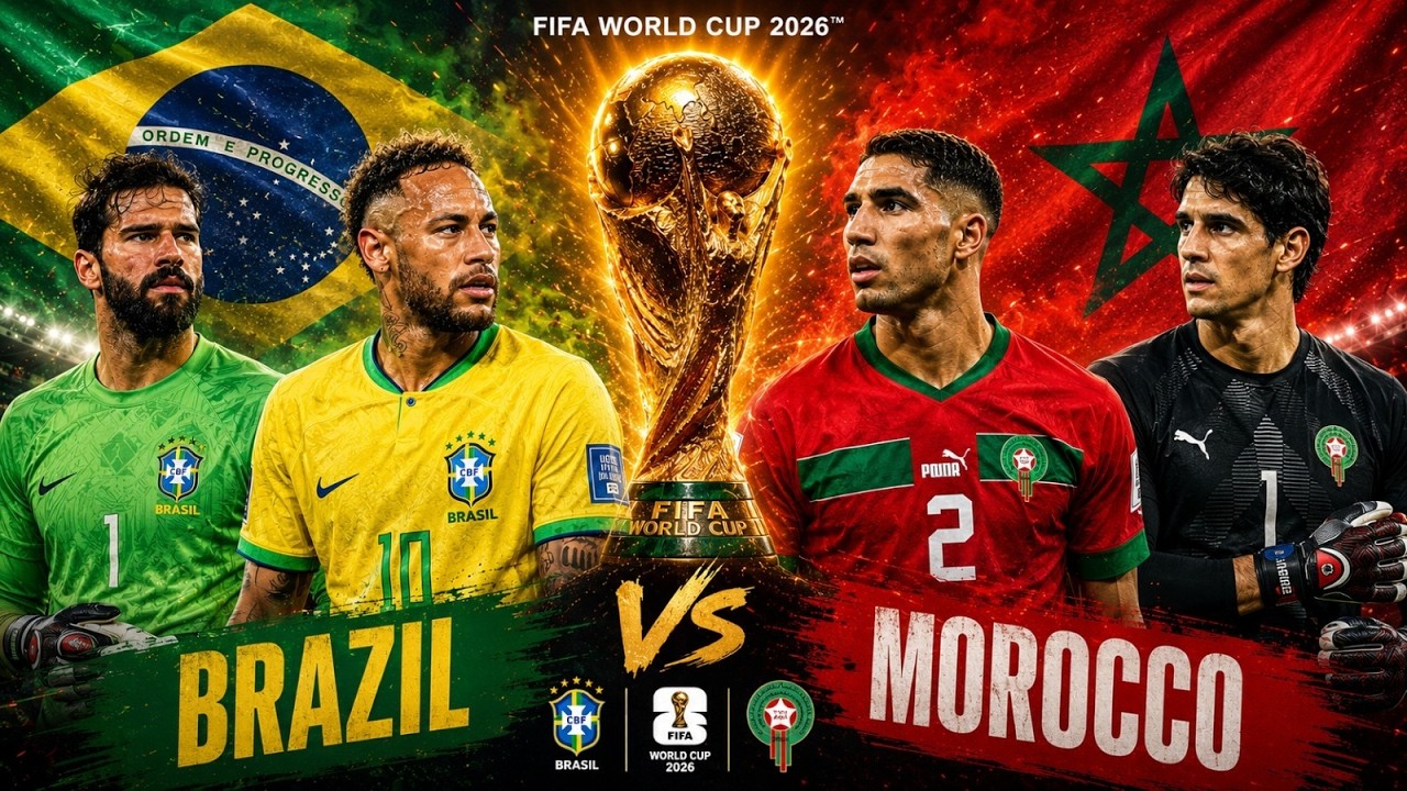 🔴 FIFA World Cup 2026 LIVE | Brazil 🇧🇷 vs Morroco 🇲🇦 Watchalong | Match 6 LIVE #fifaworldcup2026