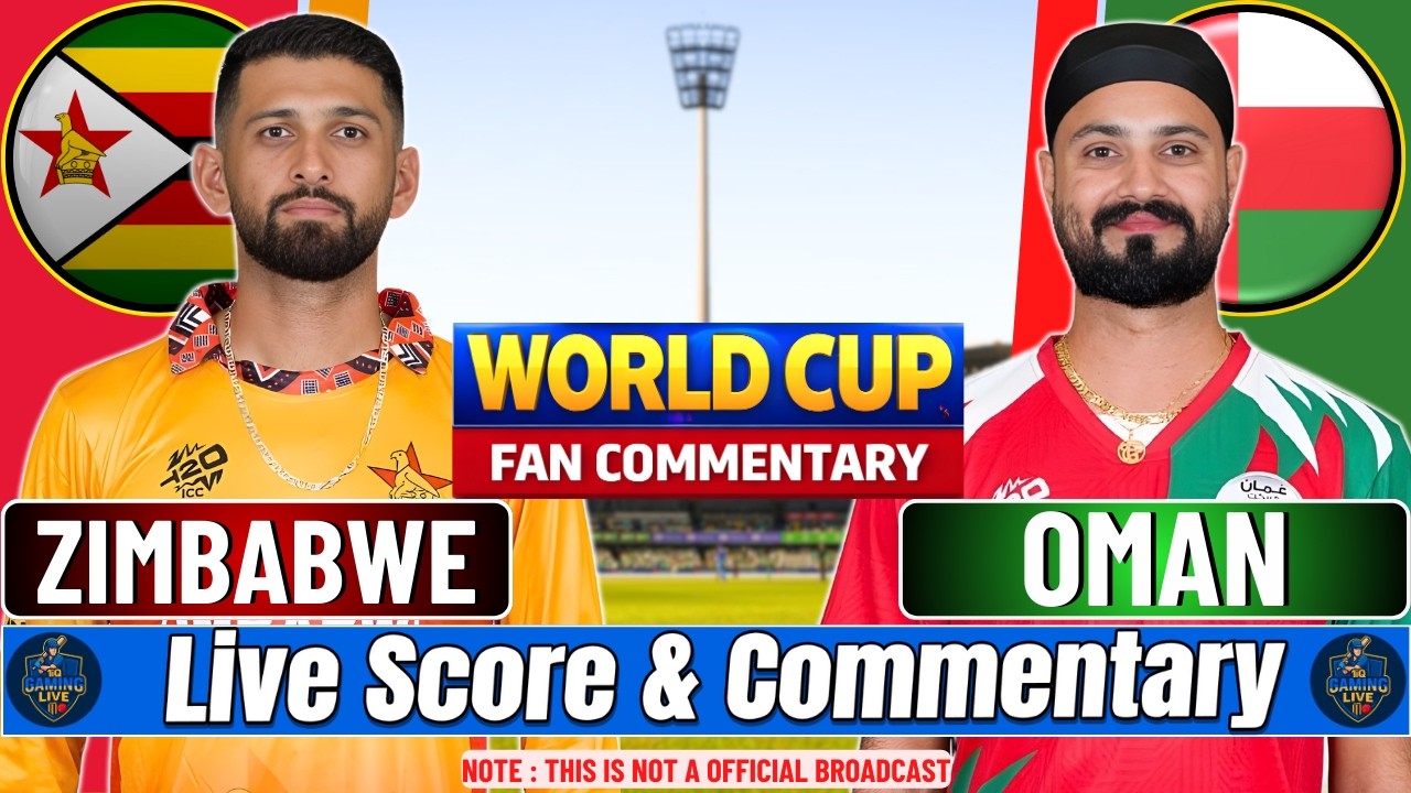 🔴 LIVE: Zimbabwe vs Oman | T20 World Cup ZIM Vs OMA Live | Cricket Live Score & Commentary