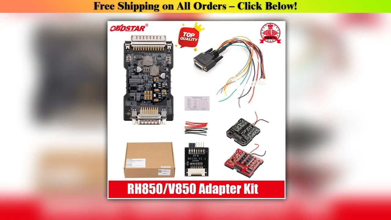 OBDSTAR MQB All Keys Lost RH850/V850 Adapter Kit for Airbag Reset, IMMO Data/Pincode Read,