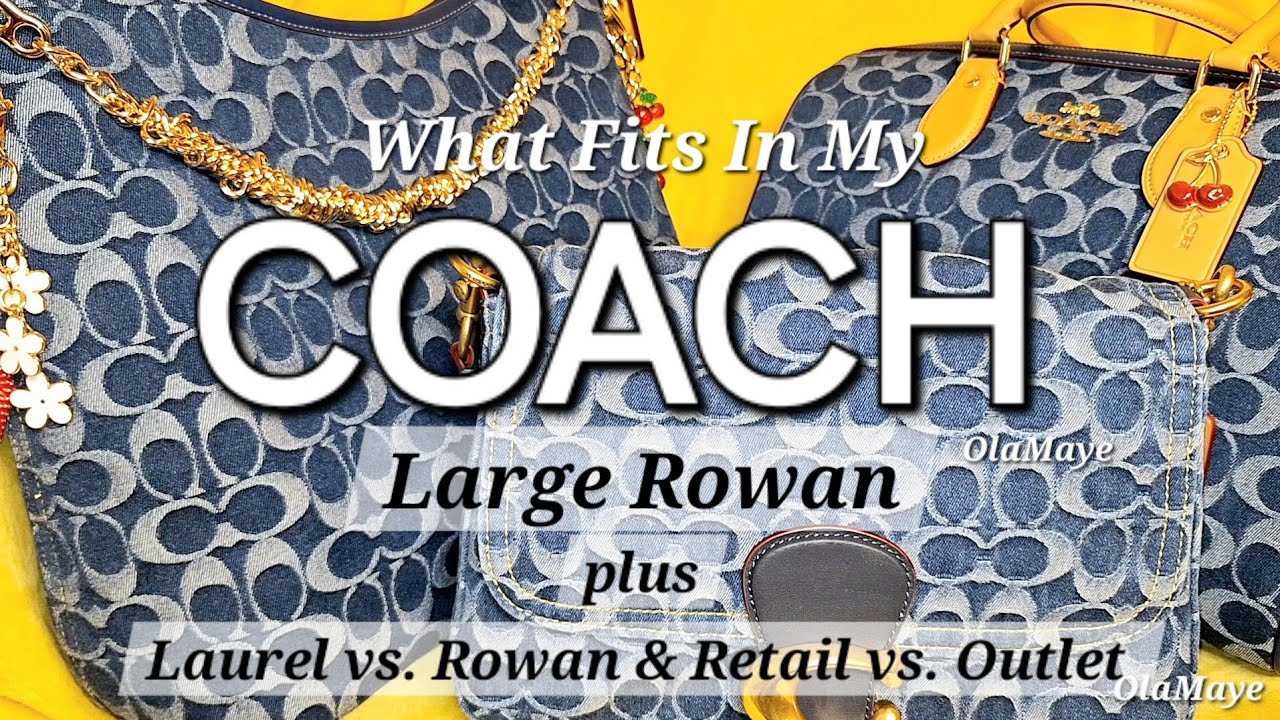 Coach Rowan Signature Denim | Coach Laurel #coachoutlet #coachbag #fashion #bag #purse #handbags