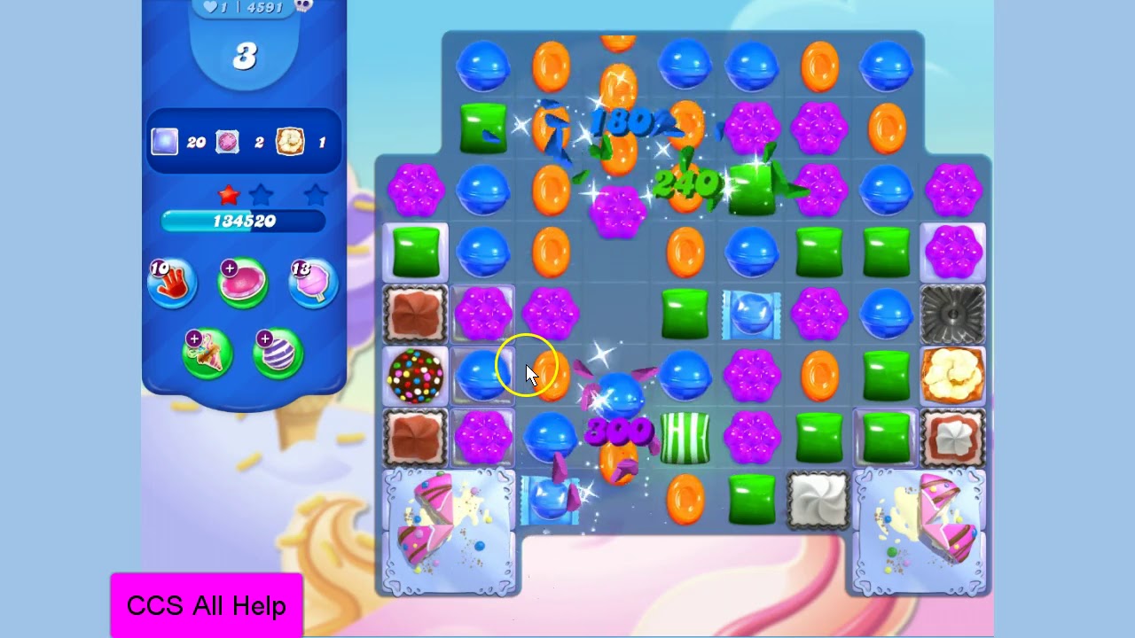 Candy Crush Saga Level 4591 NO BOOSTERS Cookie