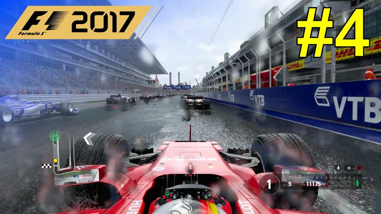 F1 2017 - Let's Make Vettel World Champion Again #4 - 100% Race Russia
