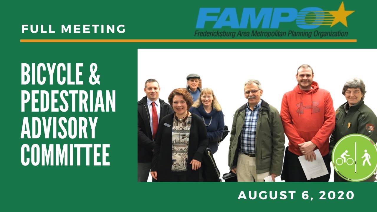 Bicycle and Pedestrian Advisory Committee - August 6, 2020