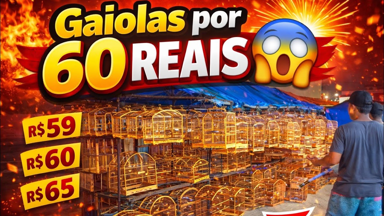 Gaiolas a Partir de 60 Reais! Você Não Vai Acreditar nesses Preços