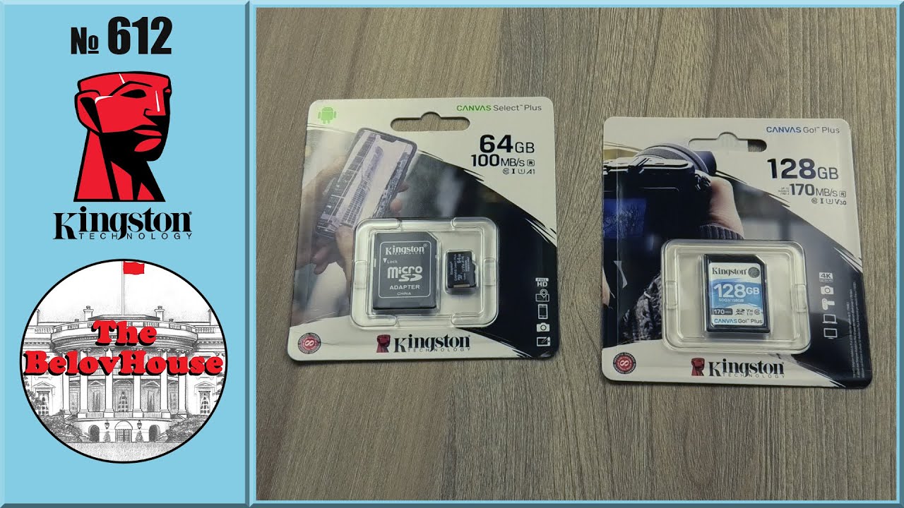 Карты памяти Kingston серии Canvas Go! Plus и Canvas Select Plus