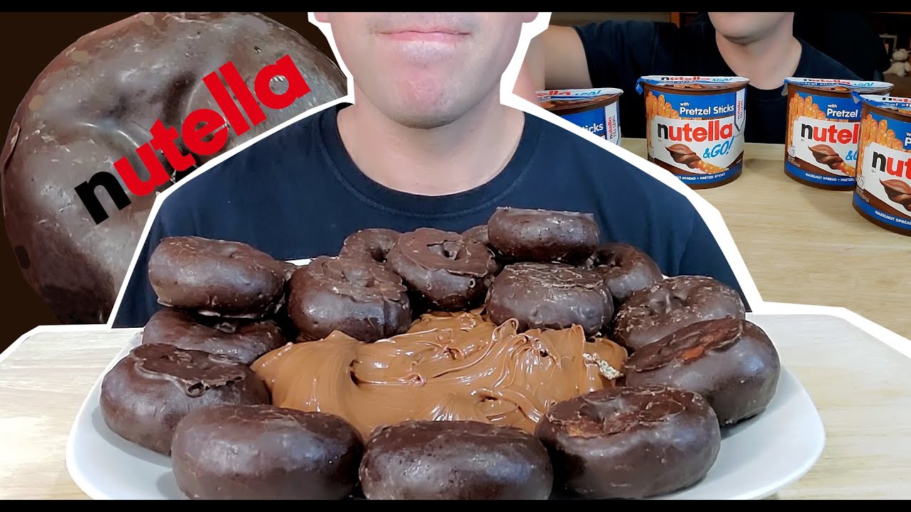 Nutella - Stix and Donuts [MUKBANG] #nutella