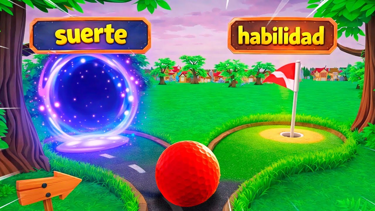 GOLF IT! MAPA DE ESCOGER SUERTE O HABILIDAD!!