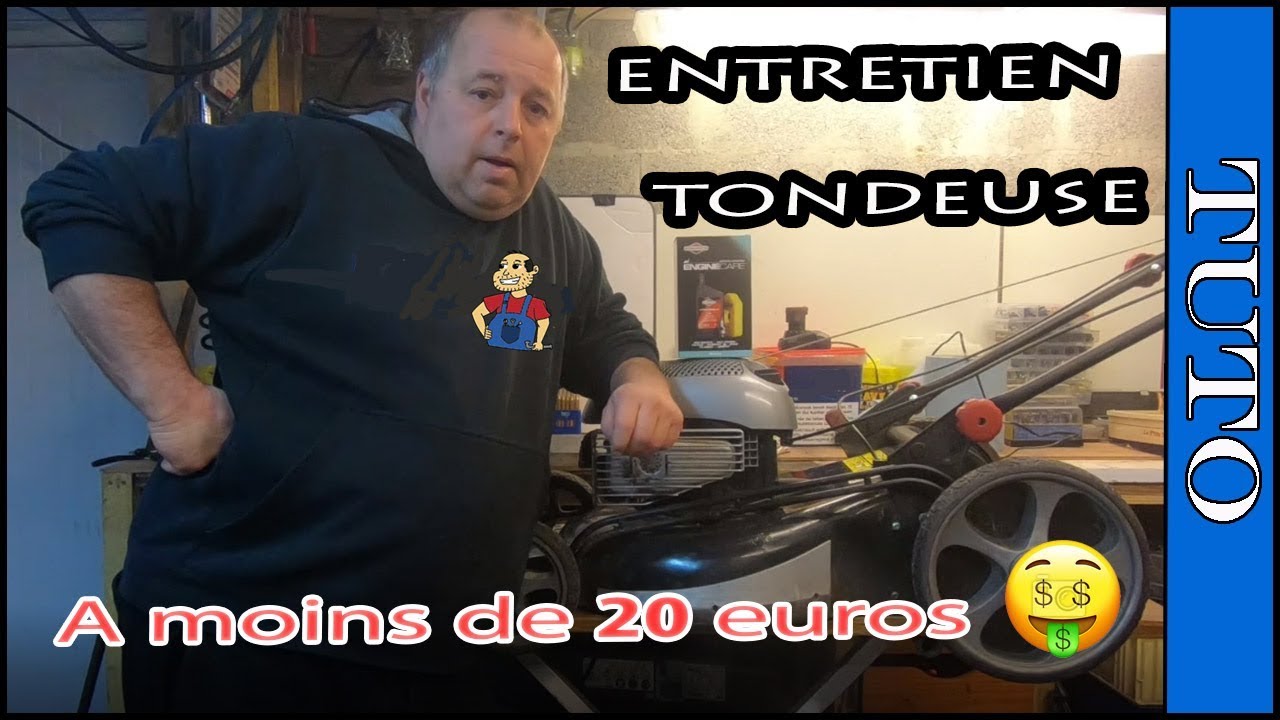 Entretien, la r&eacute;vision compl&egrave;te d' une tondeuse &agrave; gazon   (Briggs & Stratton)