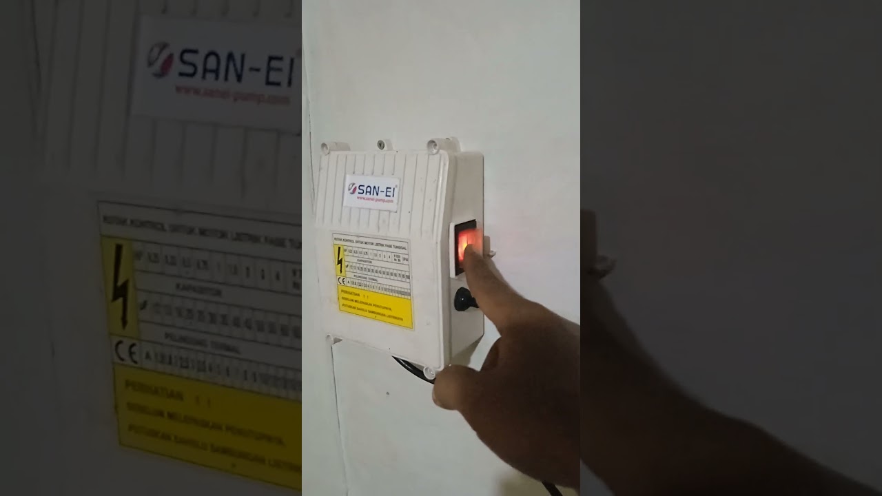 kontrol box pompa celup hidup air tidak keluar #shorts