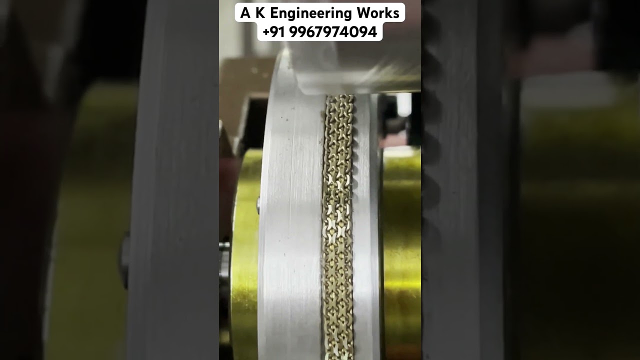Cable Chain faceting machine. Chain diamond cutting machine #diamondcutting #goldchain #chainmaking