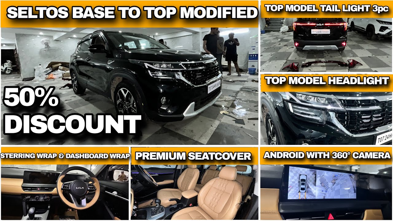 Kia Seltos 2024 Modified with 50% DISCOUNT ✅ Base To Top ✅ Karol Bagh ✅ BEST INTERIOR✅