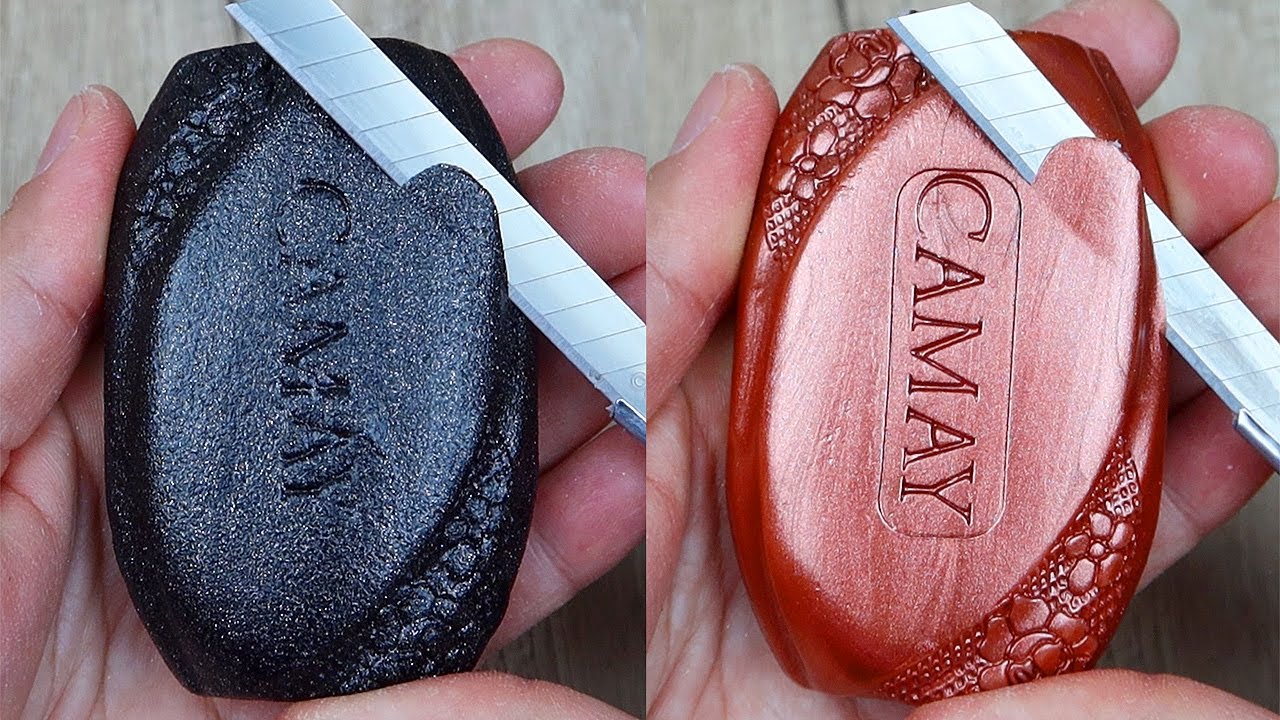 Relaxing Soap Cutting ASMR. Satisfying Soap and lipstick cutting. Corte de jabón - 783