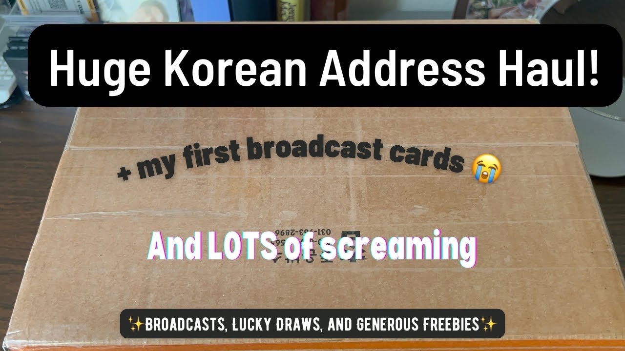 ✨HUGE K-Addy Haul: Broadcast Cards, Lucky Draws + More!