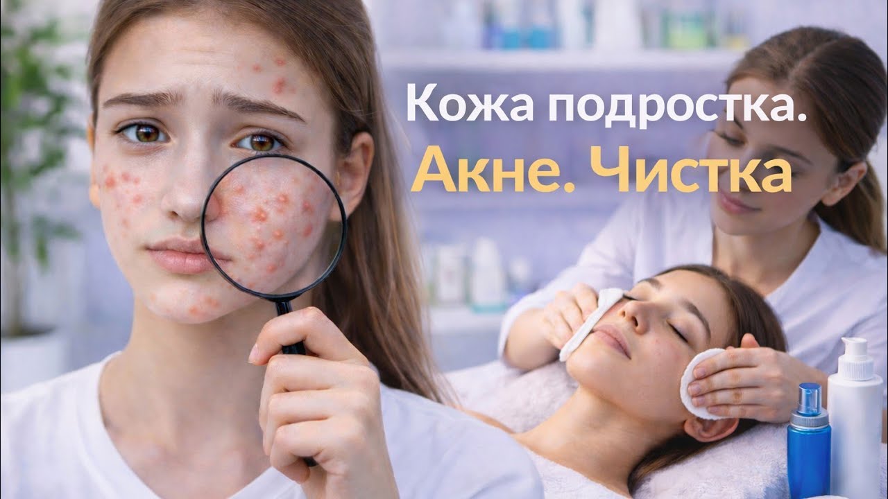 Уход за подростковой кожей.  Акне.  Чистка лица