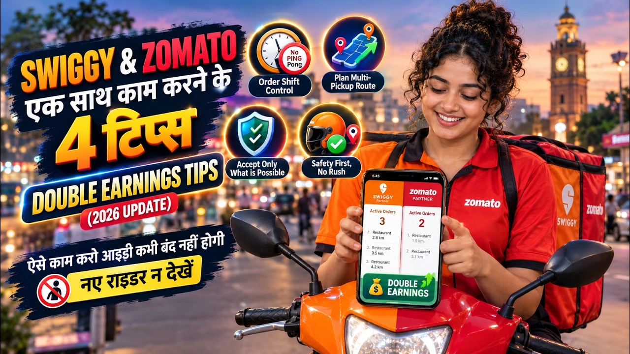 4 Important Safe Rules for Working on Swiggy and Zomato Simultaneously || Double Earning Tips 2026