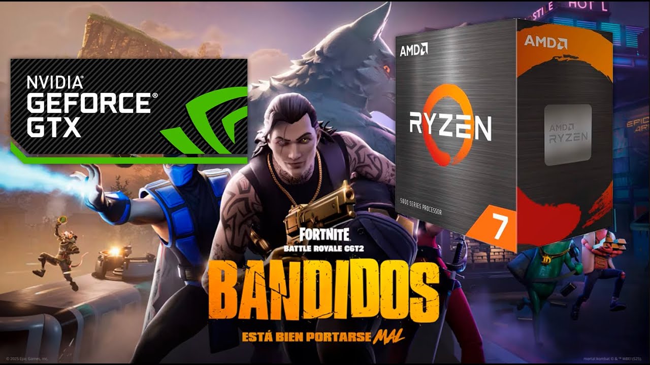Ryzen 7 5800x - GTX 1060 6GB / Fortnite BenchMark / Gráficos Competitive