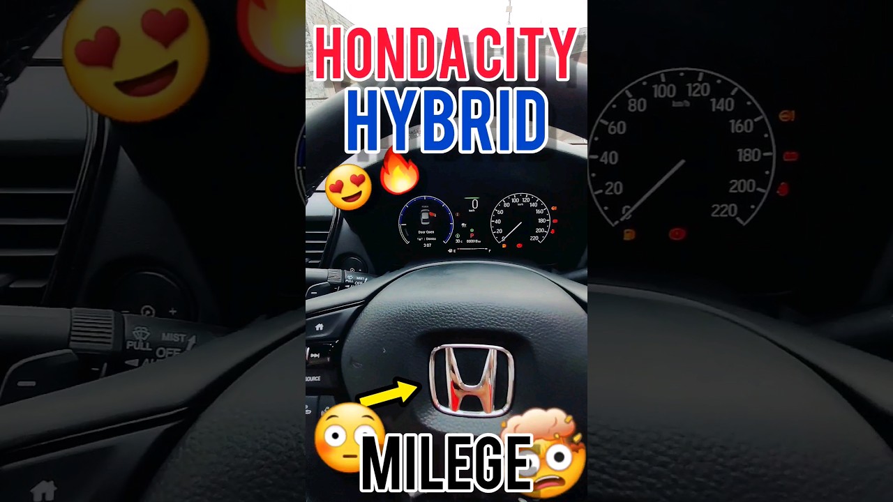 HONDA CITY HYBRID MILEGE- CITY & HIGHWAY #hondacity #hondacityehev #hondacityhybrid #hondacarsindia