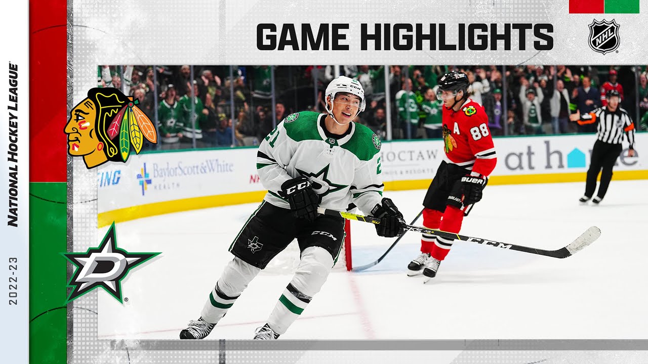Blackhawks @ Stars 11/23 | NHL Highlights 2022