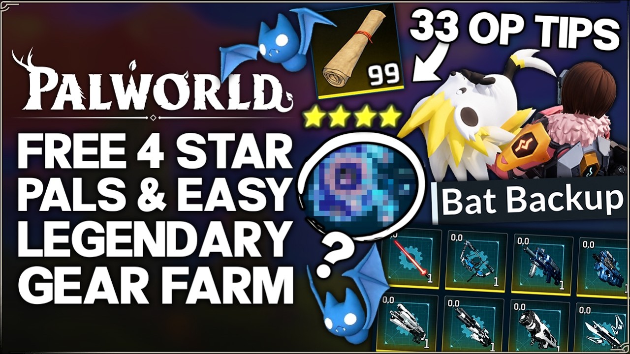 Palworld 1.0 &mdash; секретное легендарное снаряжение, бесплатные 4-звездочные палы, мгновенная рыбалка...
