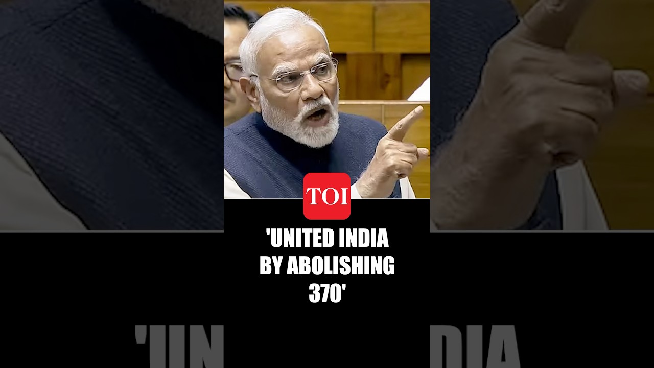 PM Modi's Thundering Speech On Kashmir; 'We Buried Article 370 For India's Integrity, Unity'