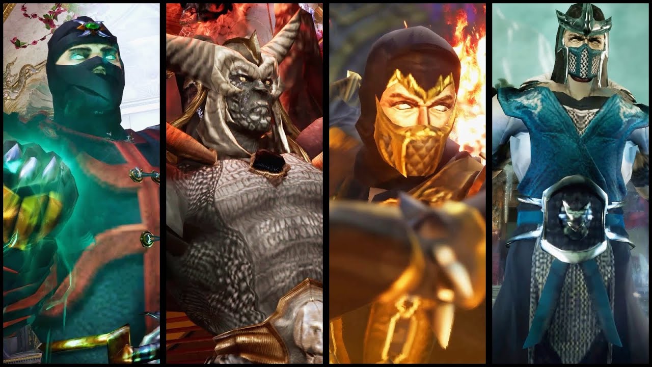 MK Deception Ermac, Onaga, Scorpion & Sub-Zero - Skin Mod Showcase - Mortal Kombat 1
