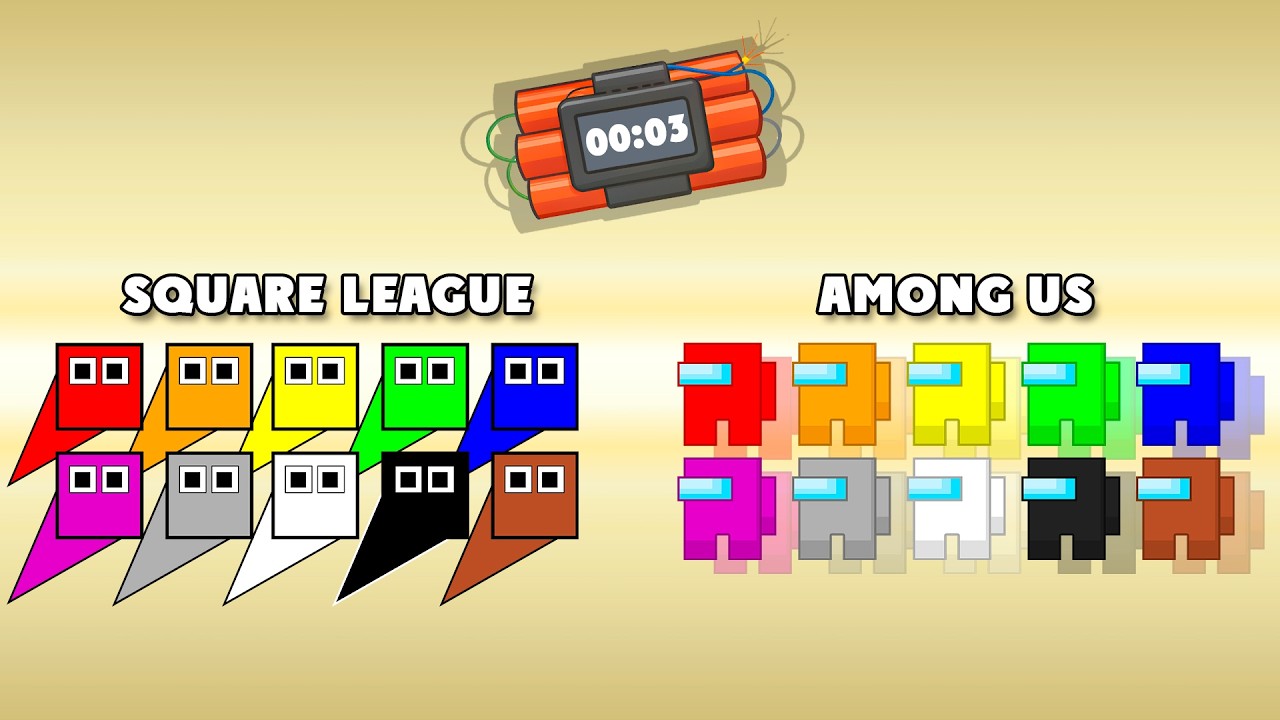 Square League VS Among Us - The Ultimate Battle!