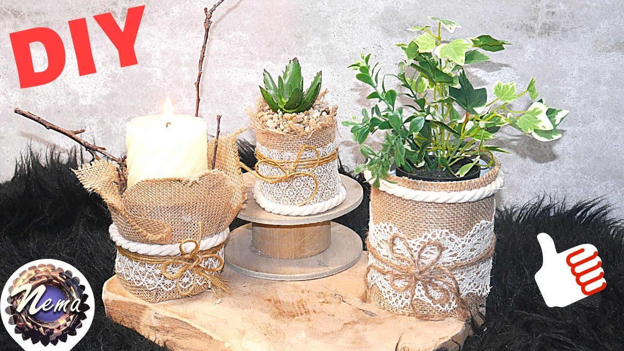 DIY/من اليوم لا ترمي علب الصفيح حوليها الى ديكور راقي👌