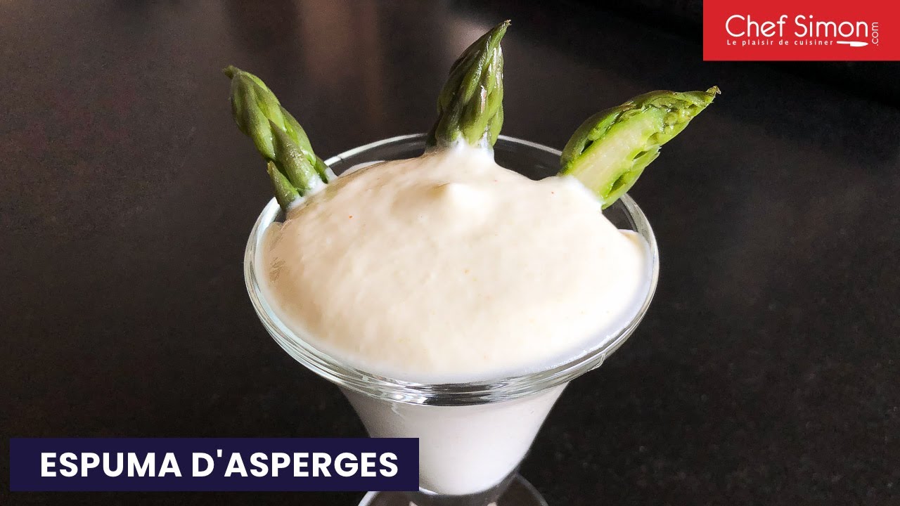Espuma d'asperges vertes au siphon