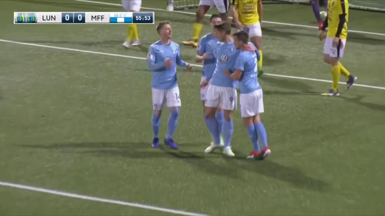 Lunds BK 0 - 2 Malmö FF Molins gör mål i sin comeback för Malmö Svenska Cupen